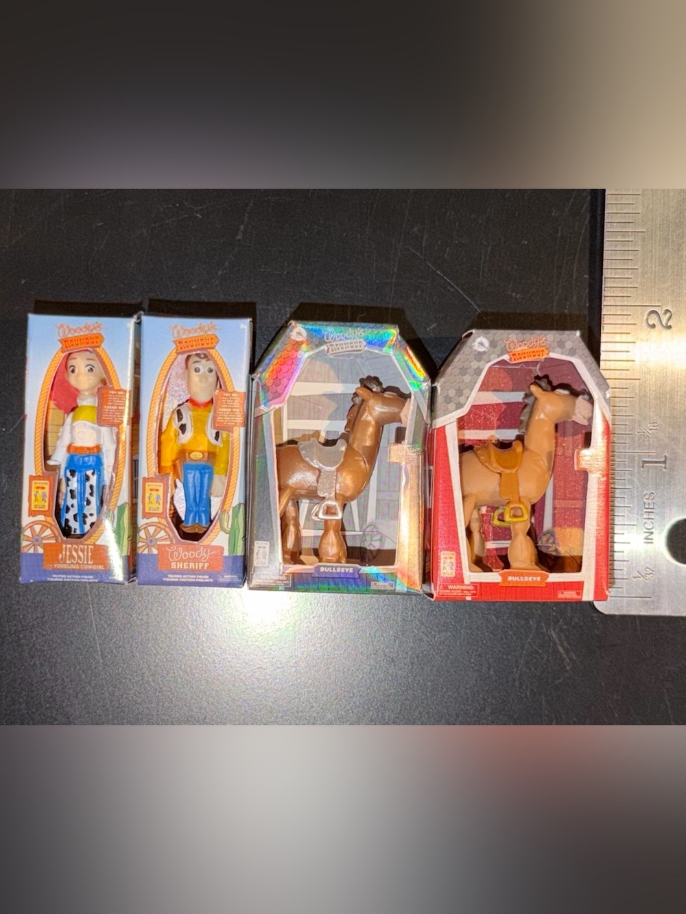 Mini Brands Toy Story Jessie, Woody and 2 Bullseye Horse